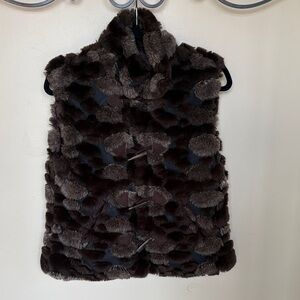 Marc Baxis Faux Fur Vest with Toggle Closures